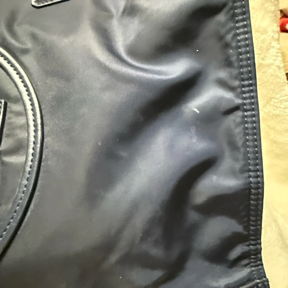 Tory Burch Navy Blue Tote - Picture 4 of 16